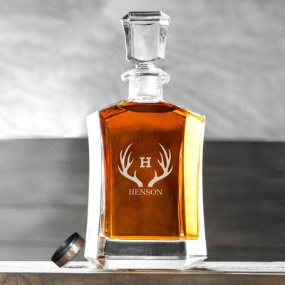 Personalized Whiskey Decanter - 8 Monogram Designs